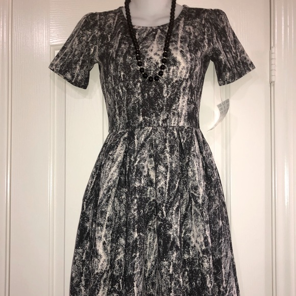 NWT LuLaRoe Amelia Pleated Dress with Zipper - Picture 2 of 6